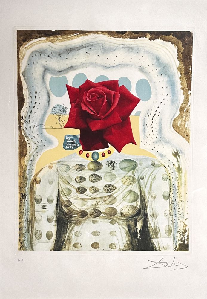 Gravure Dali - Memories of Surrealism Surrealist Flower Girl