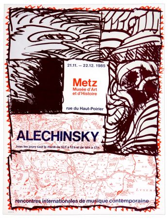 Lithographie Alechinsky - Metz Musée d'Art et d'Histoire