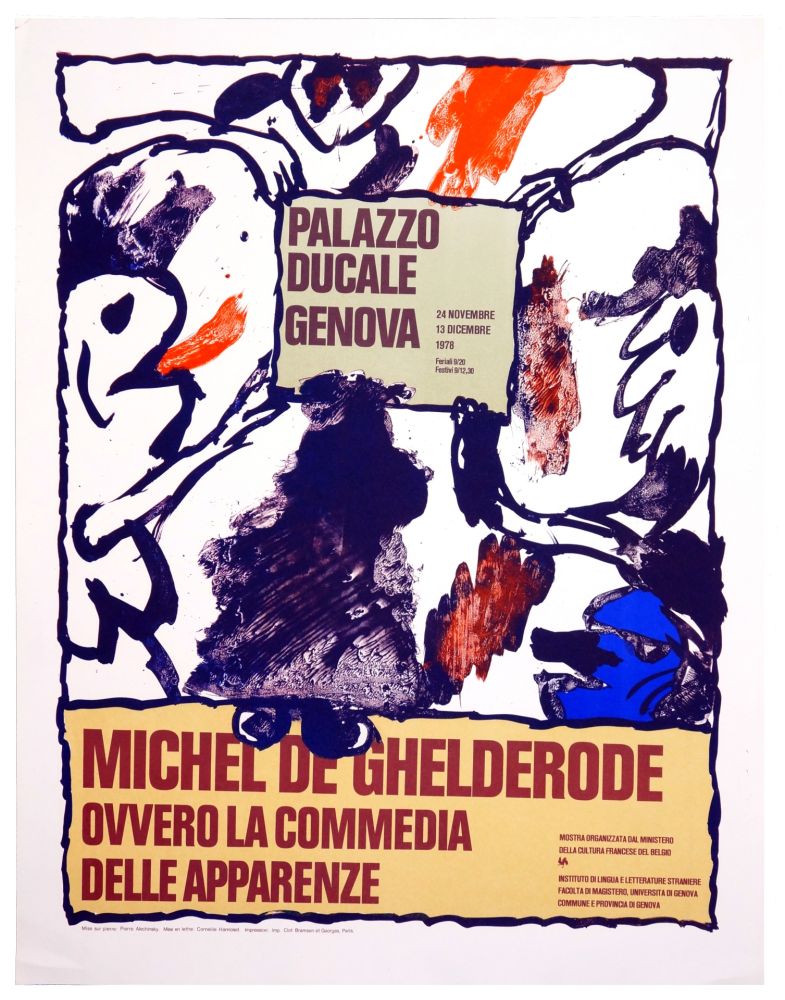 Lithographie Alechinsky - Michel de Ghelderode, 1980