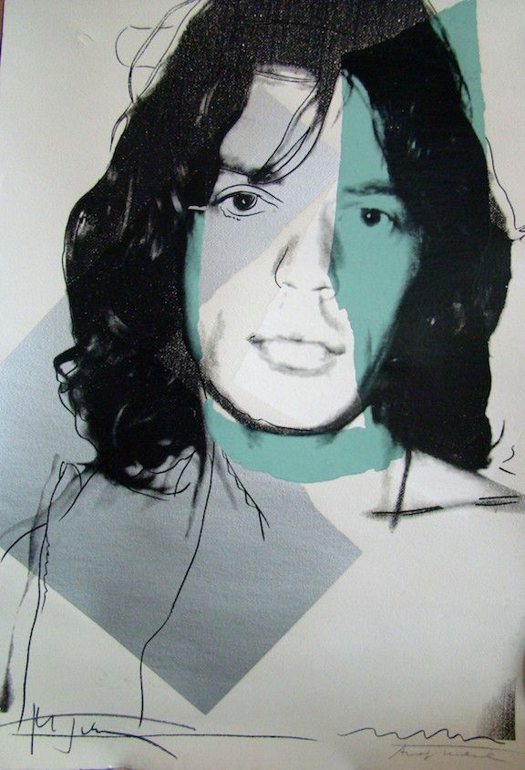 Sérigraphie de Andy Warhol, Mick Jagger 138 by Andy Warhol sur Amorosart