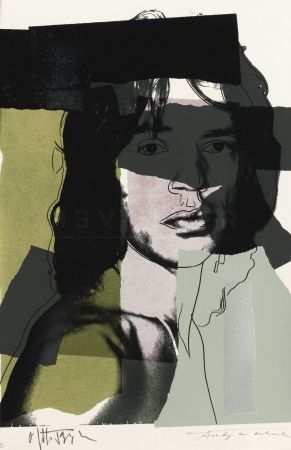 Sérigraphie Warhol - Mick Jagger 145 by Andy Warhol