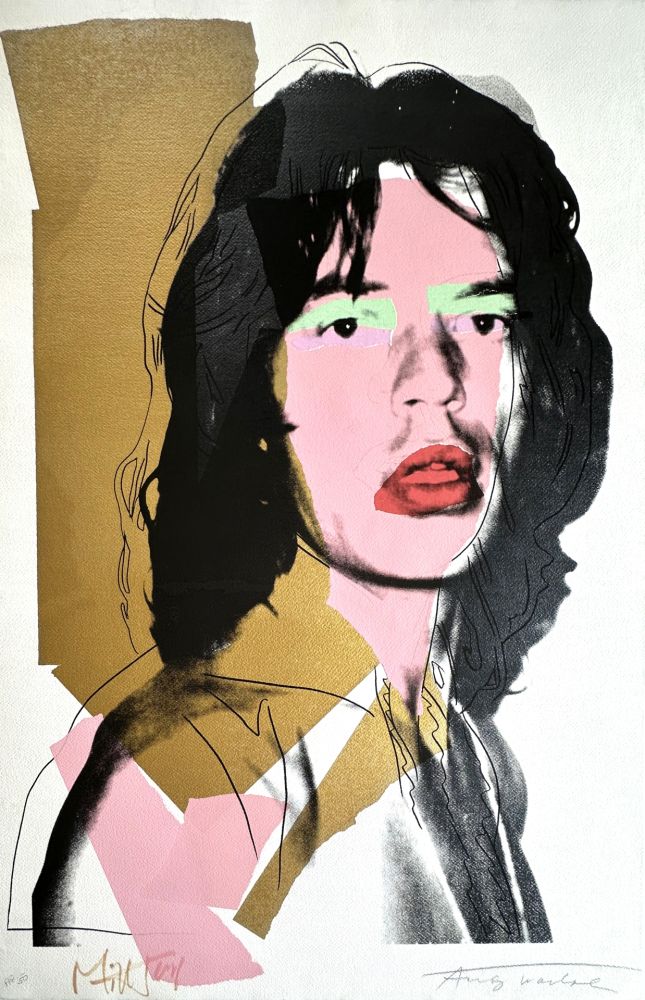 Sérigraphie Warhol - Mick Jagger (FS II.143) 