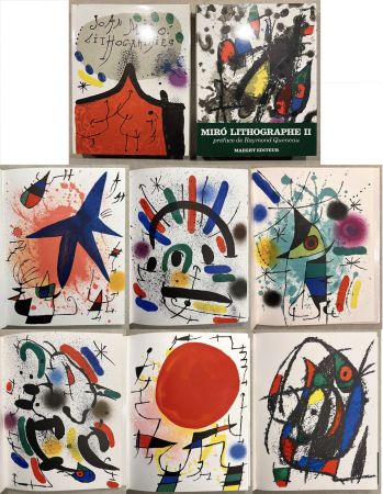 Livre Illustré Miró - MIRO LITHOGRAPHE I & II. Avec 24 lithographies originales (1972-1974).‎ 