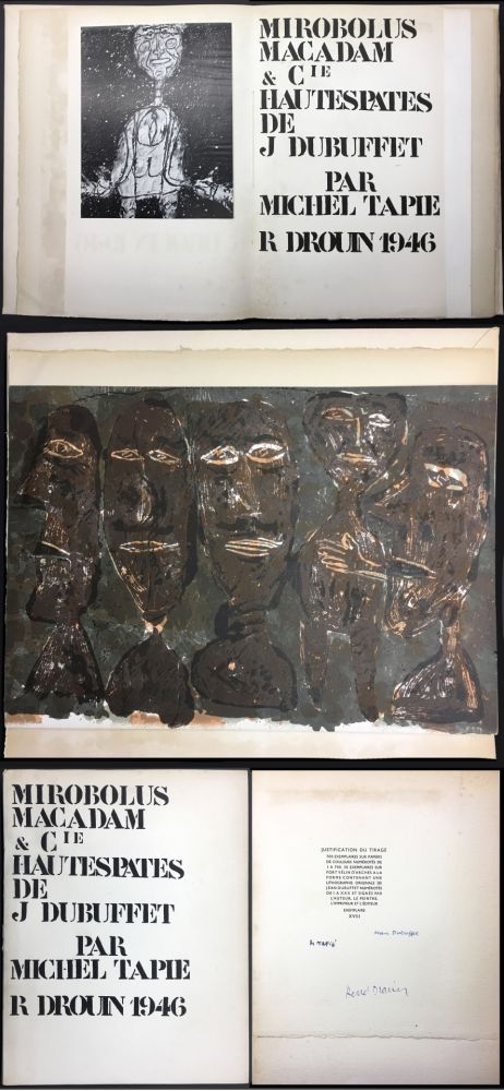 Livre Illustré Dubuffet - MIROBOLUS, MACADAM & Cie, HAUTESPATES DE J.D. (1946)