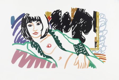 Sérigraphie Wesselmann - Monica in Robe with Motherwell