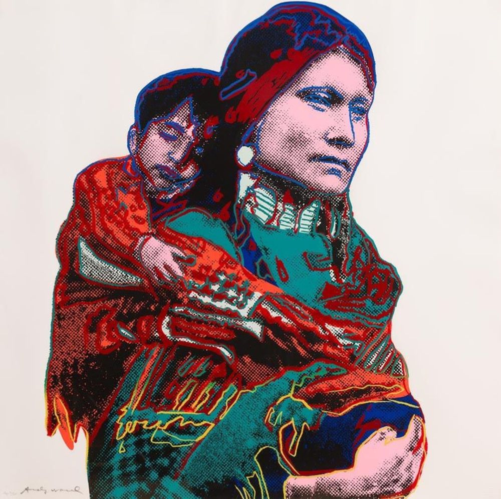 Sérigraphie Warhol - Mother and Child (from Cowboys and Indians)