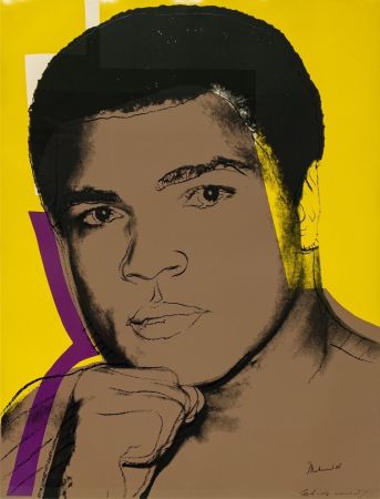 Sérigraphie Warhol - Muhammad Ali, Yellow (FS II.182)