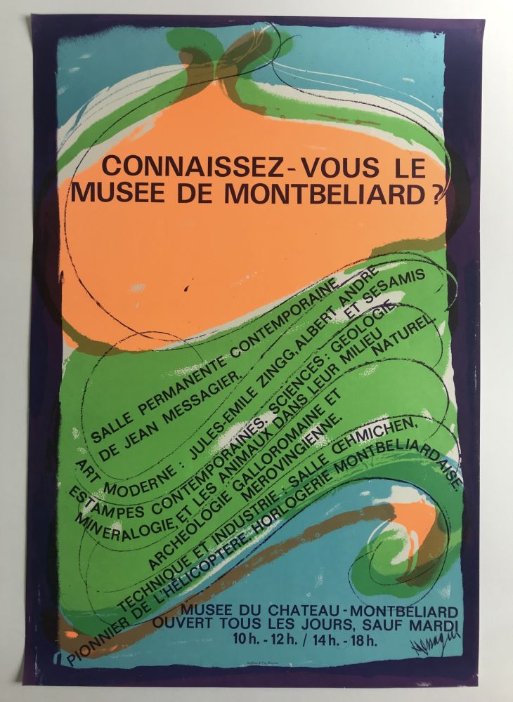 Affiche Messagier - Musée de Montbéliard