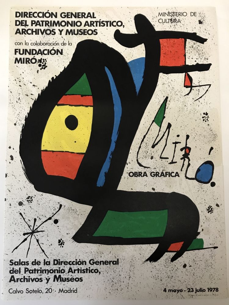 Affiche Miró - Obra grafica, Madrid