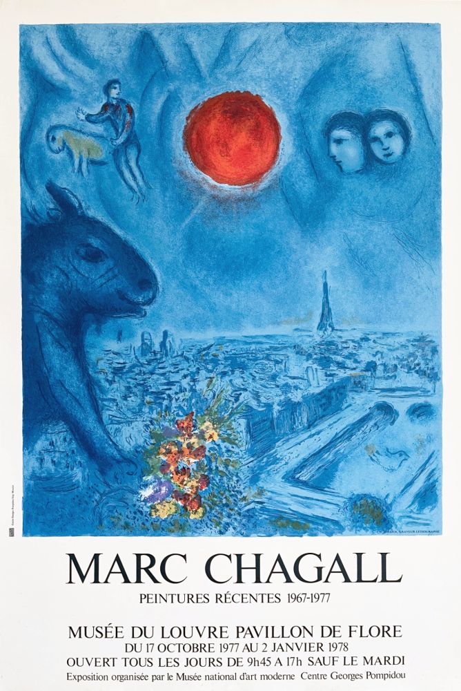 Affiche Chagall - Oeuvres récentes 1967-1977