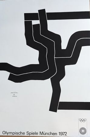 Lithographie Chillida - Olympische Spiele München 1972