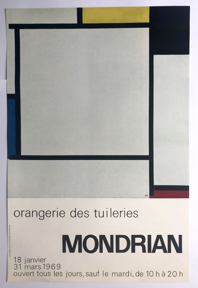 Affiche Mondrian - Orangerie des Tuileries