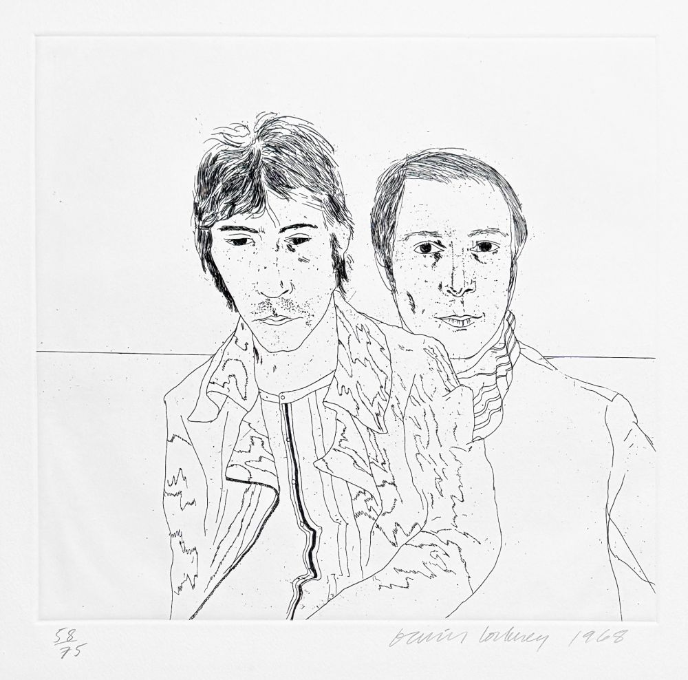 Eau-Forte Hockney -  Ossie and Mo