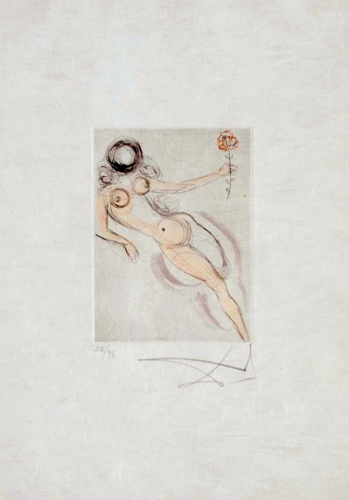 Gravure Dali - Petites Nus (Ronsard) H