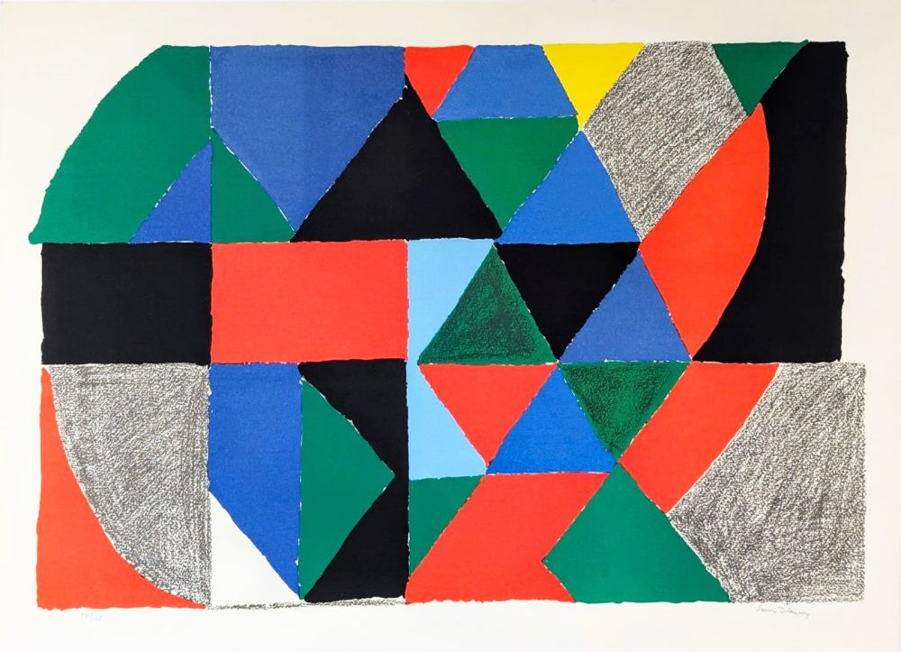 Lithographie Delaunay - Polyphonie 