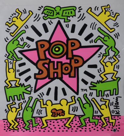 Sérigraphie Haring - Pop shop Bag, 1986