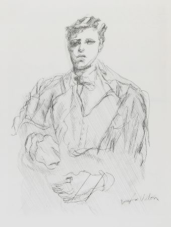 Gravure Villon - Portrait de Rimbaud