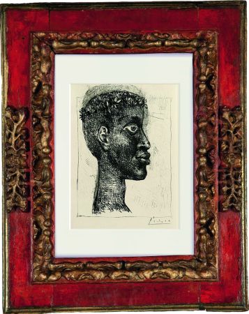 Eau-Forte Picasso - Portrait of Aimè Cesare