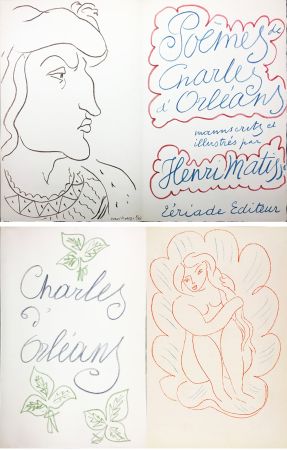 Livre Illustré Matisse - POÈMES DE CHARLES D'ORLÉANS. 54 lithographies en couleur par Henri Matisse (1950)