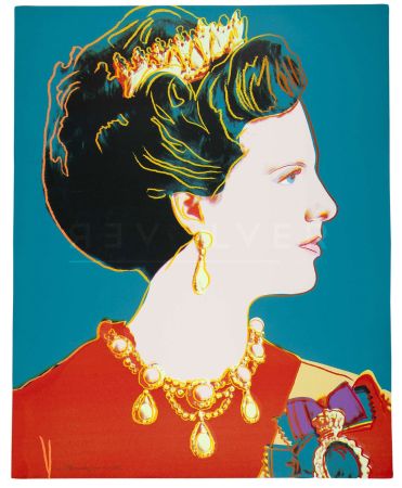 Sérigraphie Warhol - Queen Margrethe II of Denmark 343 by Andy Warhol