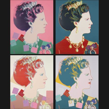 Sérigraphie Warhol - Queen Margrethe II Of Denmark Complete Portfolio (Reigning Queens)