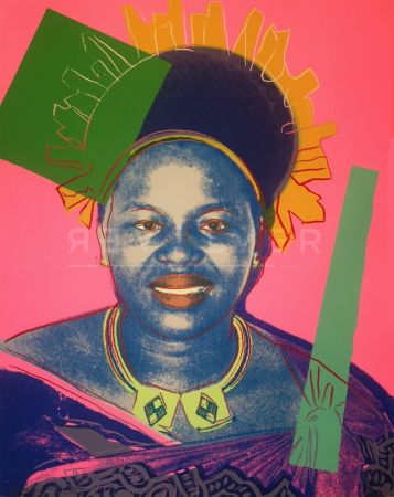 Sérigraphie Warhol - Queen Ntombi Twala of Swaziland TP (FS IIB.346)