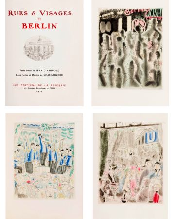 Livre Illustré Laborde - RUES ET VISAGES DE BERLIN. Ex avec suite (36 gravures) (1930)