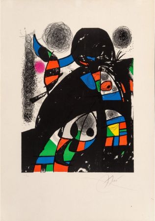 Lithographie Miró - San Lazzaro et ses amis