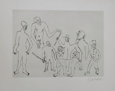 Gravure Calder - Santa Claus IV