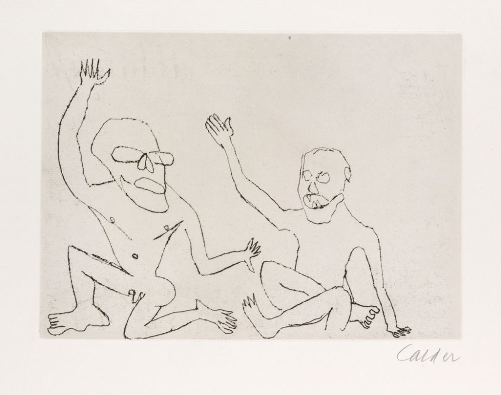 Gravure Calder - Santa Claus V