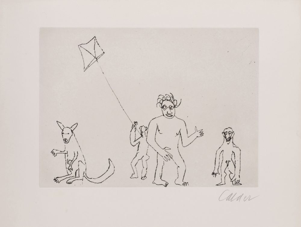 Gravure Calder - Santa Claus VII