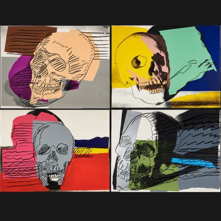 Sérigraphie Warhol - Skulls Complete Portfolio (FS II.157-160)