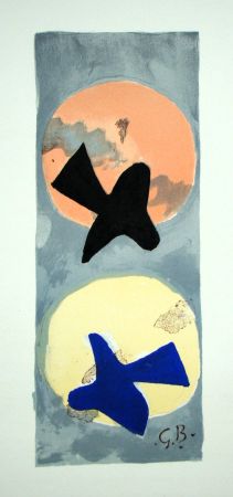 Lithographie Braque (After) - Soleil et Lune II.