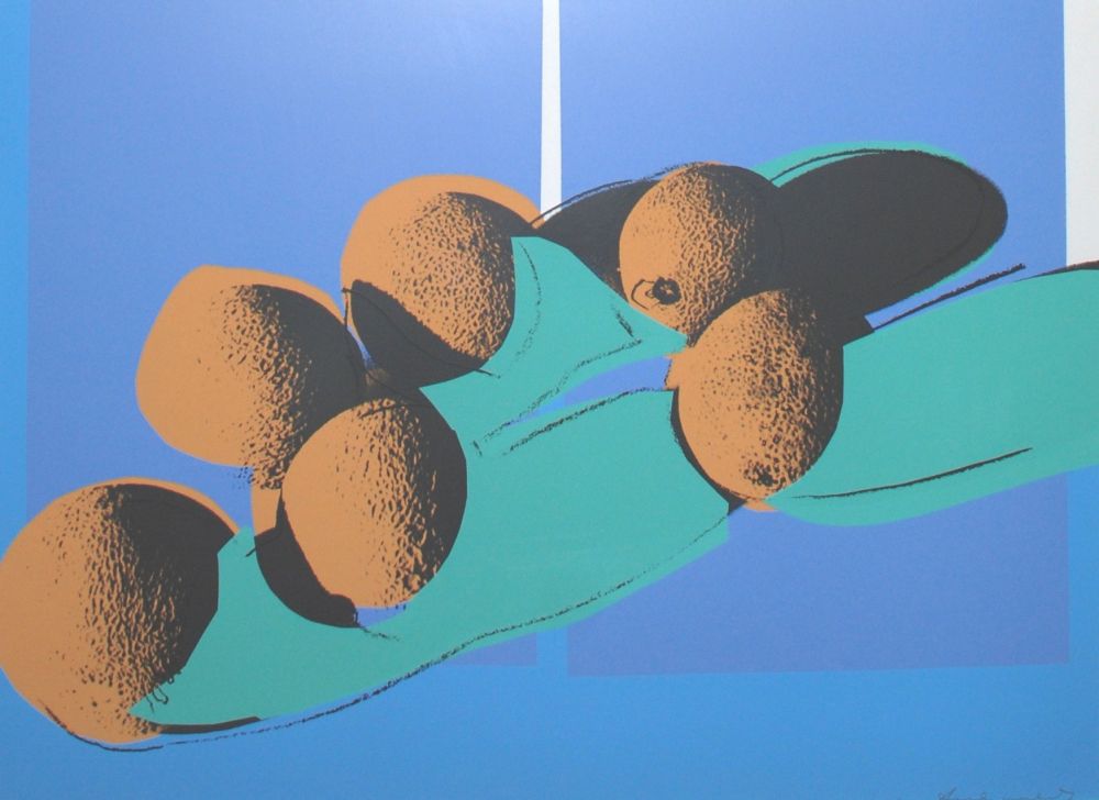 Sérigraphie Warhol -  Space Fruit: Cantaloupes I 201