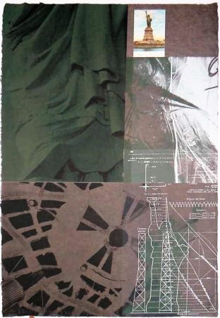 Sérigraphie Rauschenberg - Statue of Liberty