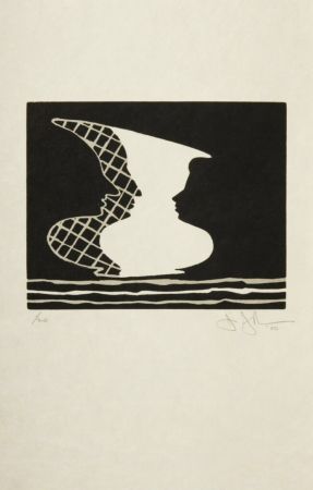 Linogravure Johns - Sun on Six