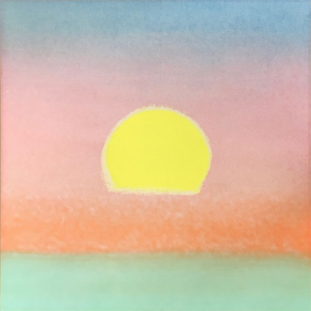 Sérigraphie Warhol - Sunset (FS II.85) (Unique