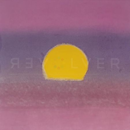 Sérigraphie Warhol - Sunset (Unique) (Purple/ Pink)