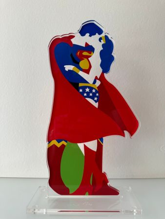 Sérigraphie Lodola - Superheroes in love