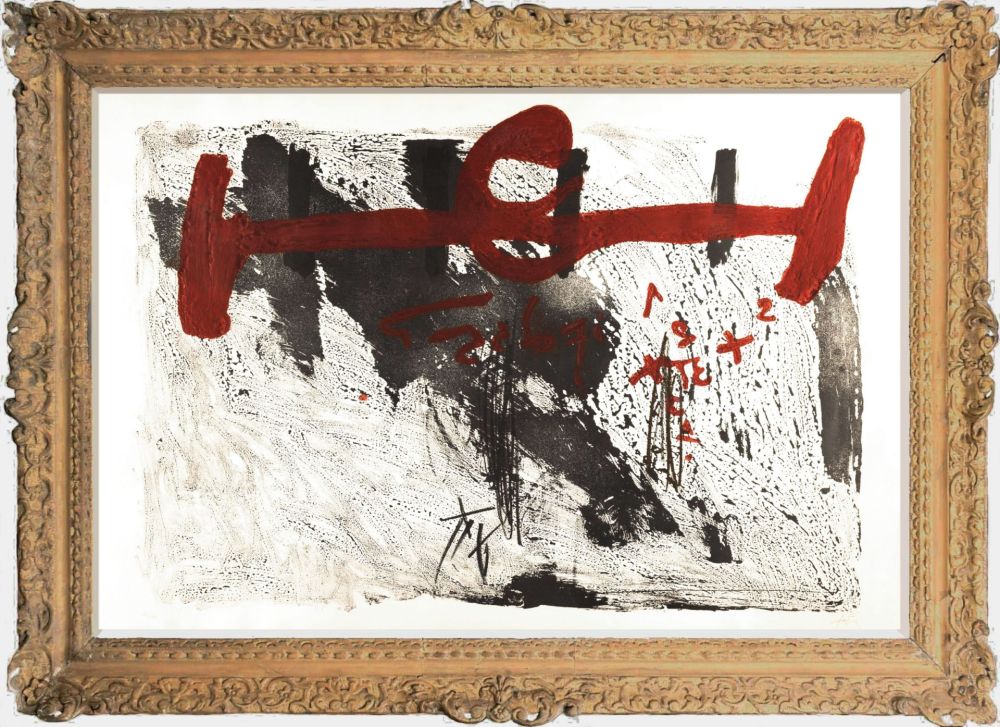 Carborundum Tàpies - 'TACHES ET CHIFFRES