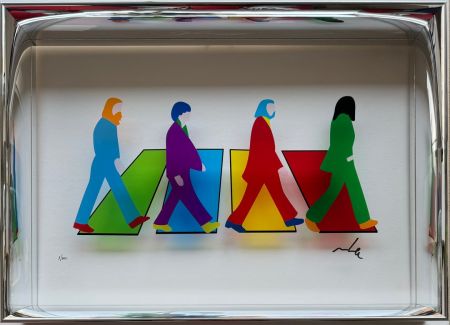 Sérigraphie Lodola - The Fab Four (Plexiglass)