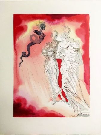 Gravure Sur Bois Dali - The Inferno, Canto 21 - Le Diable noir