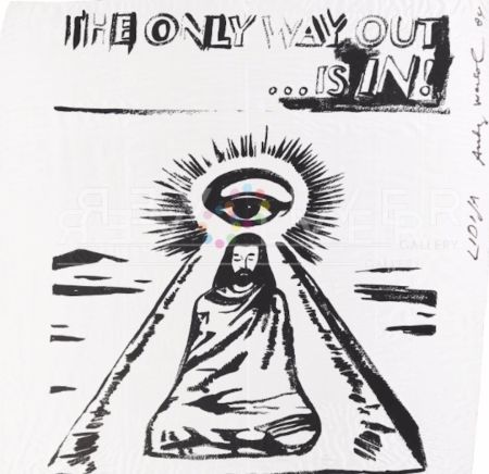 Sérigraphie Warhol - The Only Way Out is In (FS IIIA.55) (Silk Scarf) 