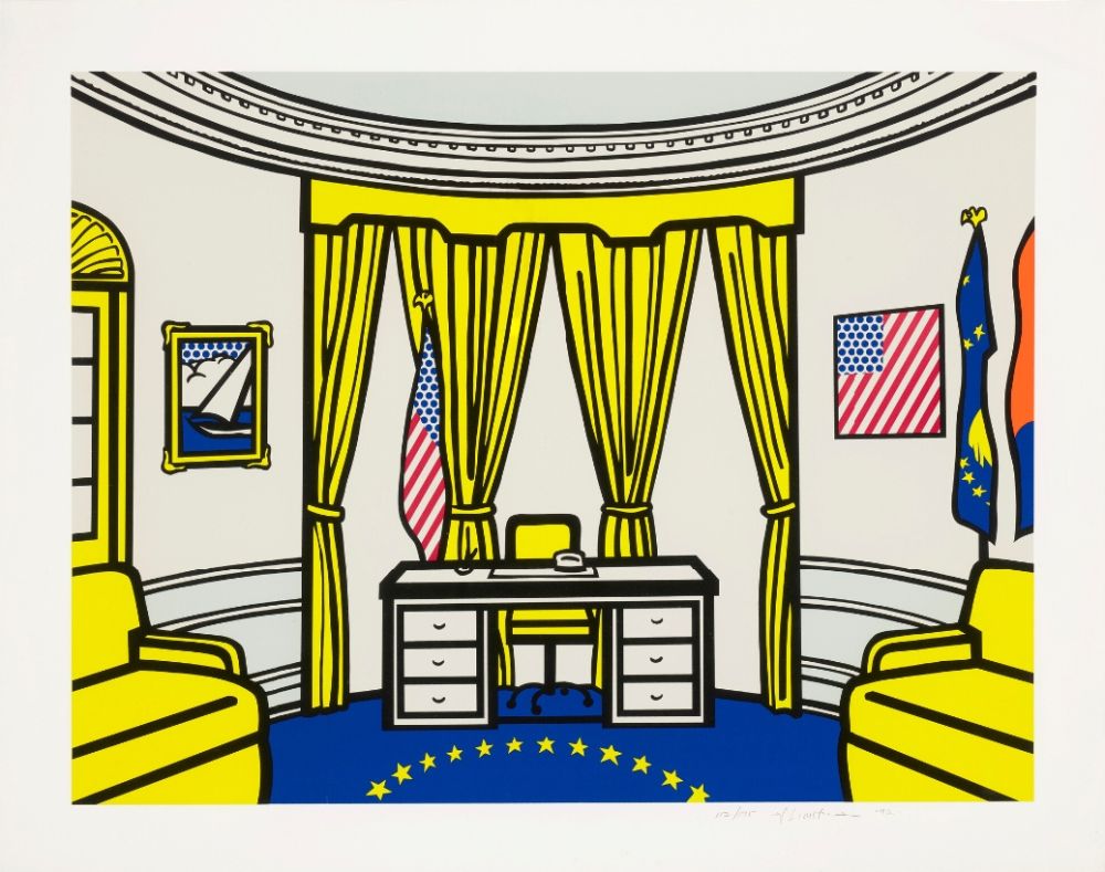 Sérigraphie Lichtenstein - The Oval Office