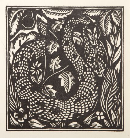 Gravure Sur Bois Dufy - The Serpent
