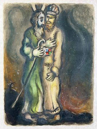 Lithographie Chagall - Then the Lorde sayde unto Aaron ... - The Story of Exodus