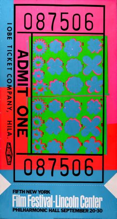 Sérigraphie Warhol - Ticket for Lincoln Center, 1967