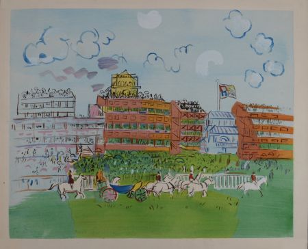 Lithographie Dufy - Track at Ascot, c. 1952