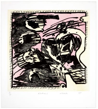 Lithographie Alechinsky - Une bonne semaine/Mercredi