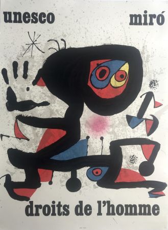 Affiche Miró - Unesco / Droits de l'homme